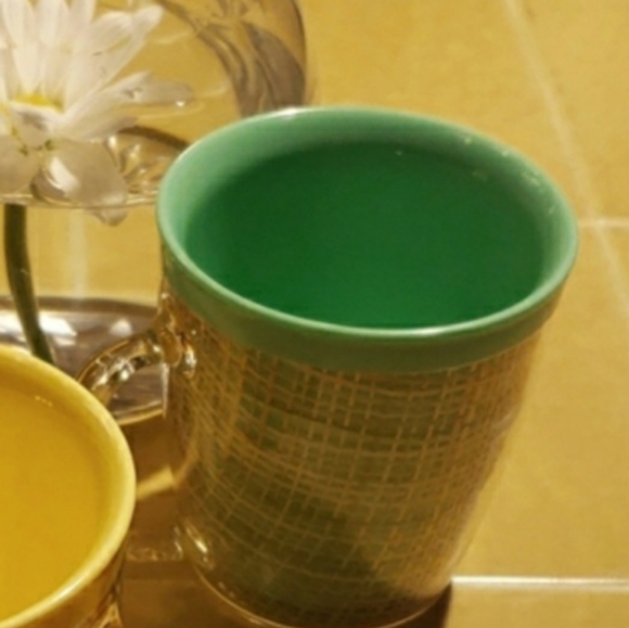 RAFFIAWARE Vintage 50's Tiki Insulated Melmac Cup/Mug Green - Picture 4 of 7